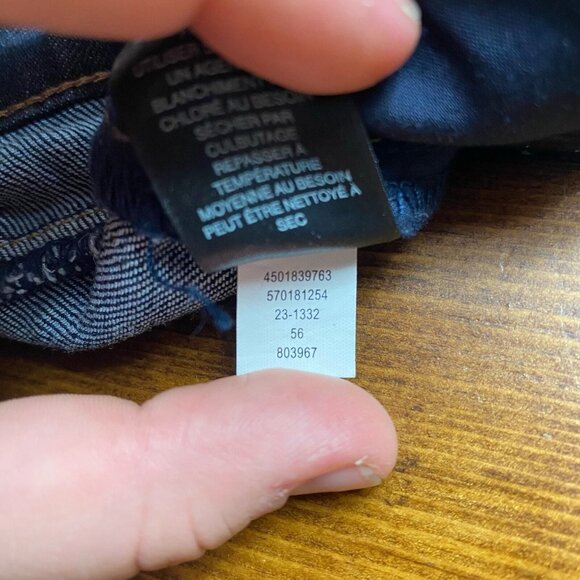 White House Black Market Jeans Women's Size 00 The Skimmer Ripped Dark Wash - Picture 7 of 11